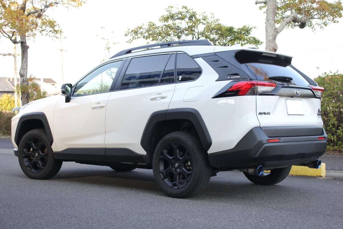 RAV4】赤いダンパーには赤いバネでしょ！タナベ UP210で「映える 
