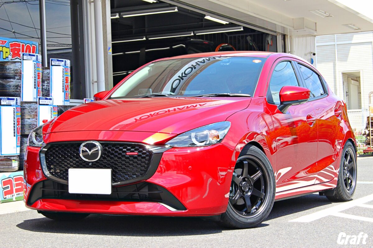 マツダ2×TE37SONIC 」 FACE-3を装着する為の手順とは。 | 厚木店 