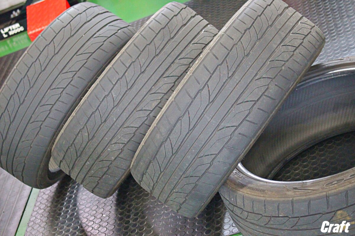 新品タイヤと比べるとこんなにも違う！？タイヤの消耗は危険との 