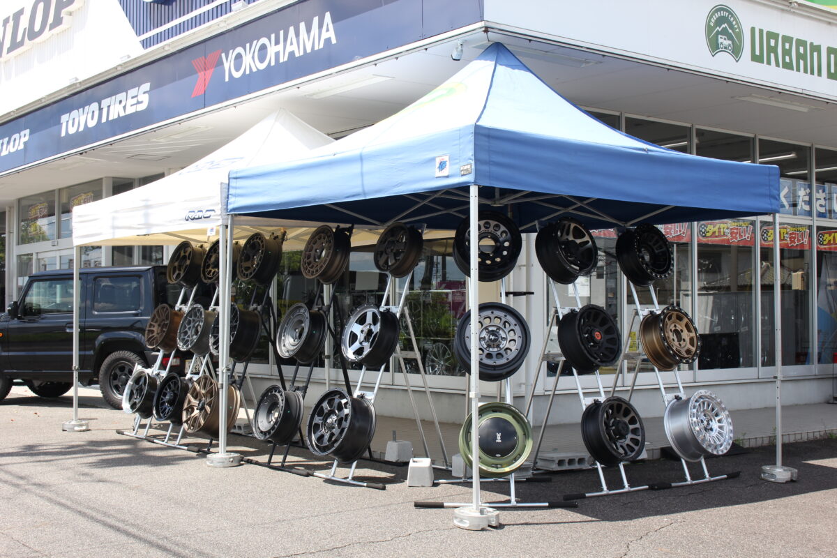 ジムニー ノマド シエラ ホイール展示イベント開催