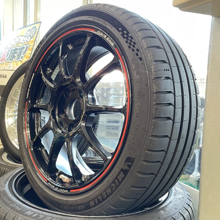 レイズ VOLK ZE40 ミシュラン PS5 スイフトスポーツ