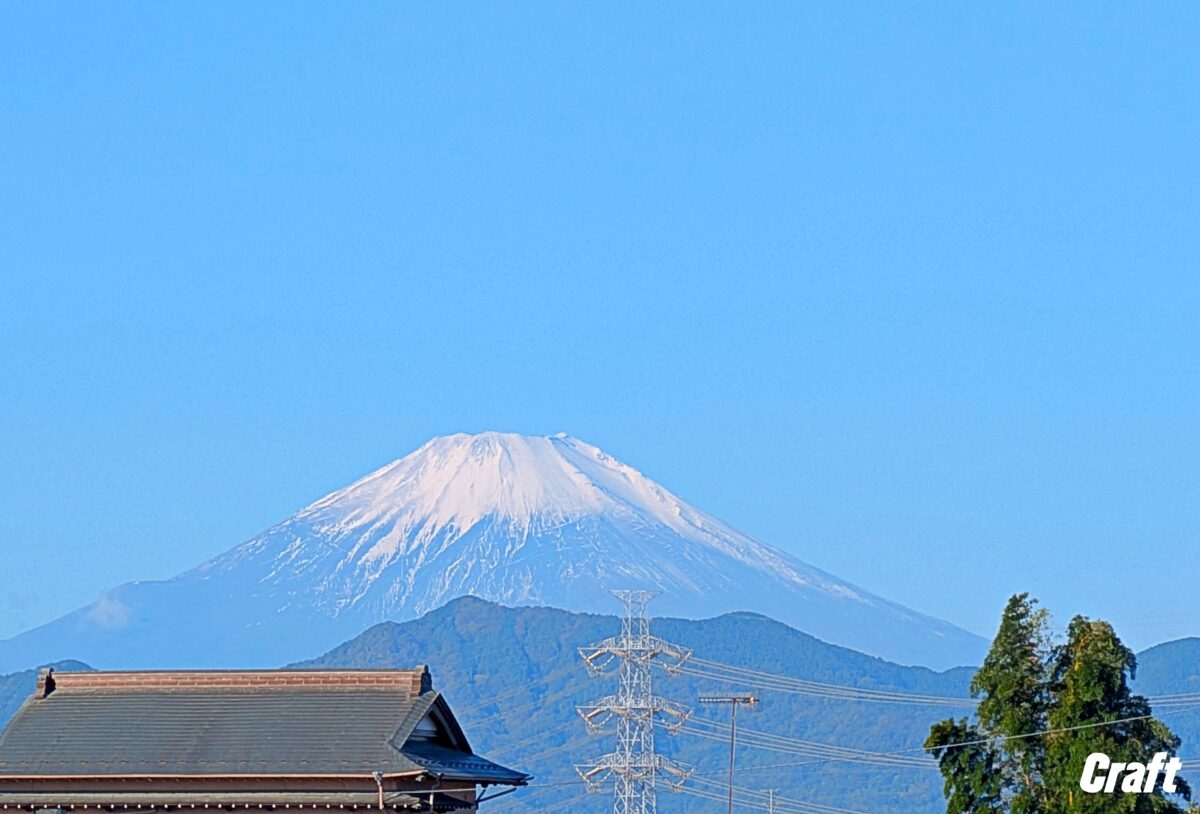 富士山雪景色の画像